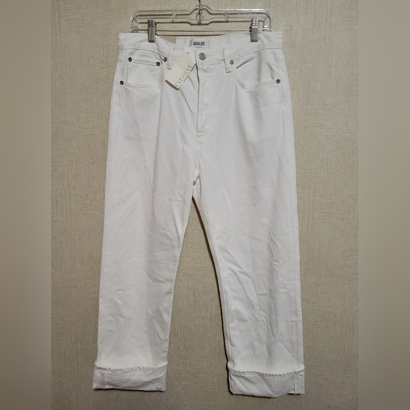 Womens Agolde Fran Jeans in color milkshake size 28 Evereve white - Picture 1 of 8